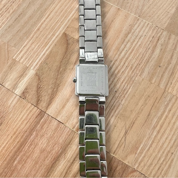 Esq by Movado ladies mirrored square dial silver tone dress watch NEW BATTERY Esq by Movado ladies mirrored square dial silver tone dress  main image 4